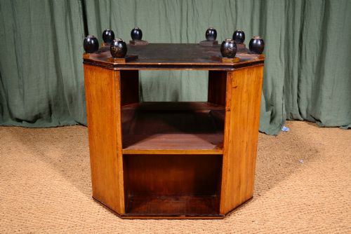 A WALNUT OCTAGONAL BOOK TABLE PROBABLY HEAL'S C1930 - ADDITIONAL PHOTO 6