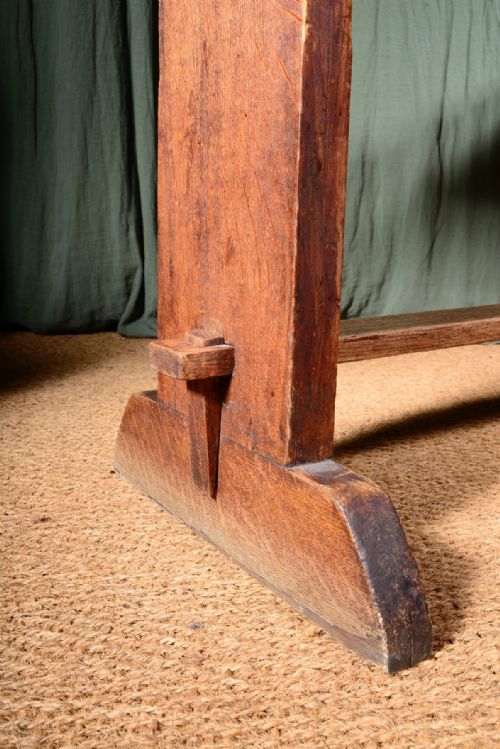 AN ARTS CRAFTS BLEACHED OAK PUB TABLE C1920 - ADDITIONAL PHOTO 7