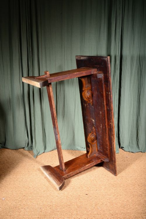 AN ARTS CRAFTS BLEACHED OAK PUB TABLE C1920 - ADDITIONAL PHOTO 8