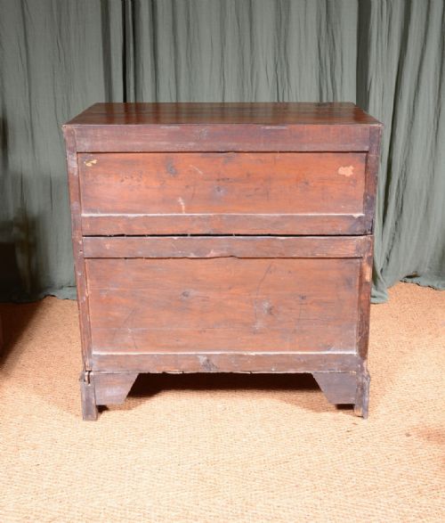 A GEORGE III OAK CHEST OF DRAWERS IN TWO PARTS C1800 - ADDITIONAL PHOTO 10