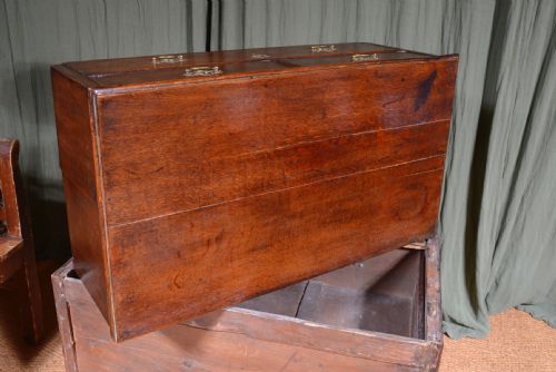 A GEORGE III OAK CHEST OF DRAWERS IN TWO PARTS C1800 - ADDITIONAL PHOTO 11