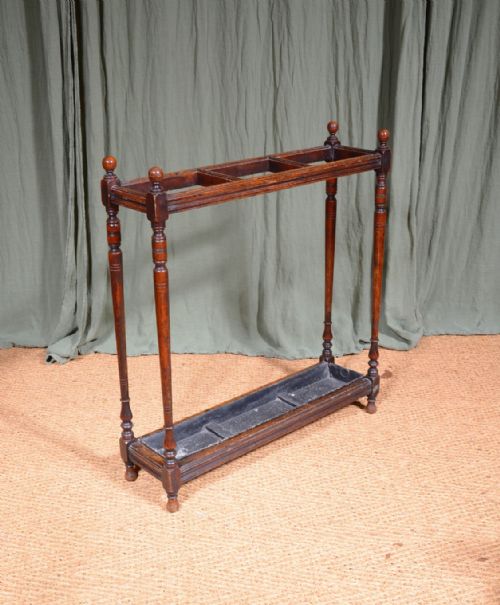 an aesthetic movement oak stick umbrella stand c1880 - CATEGORY: ANTIQUE MISCELLANEOUS - DATED 1880