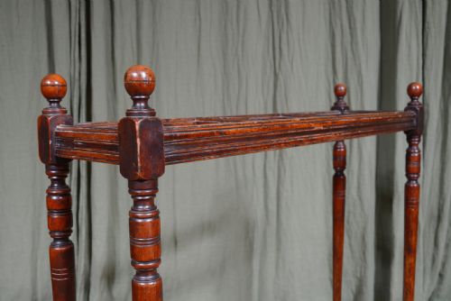 AN AESTHETIC MOVEMENT OAK STICK UMBRELLA STAND C1880 - ADDITIONAL PHOTO 4