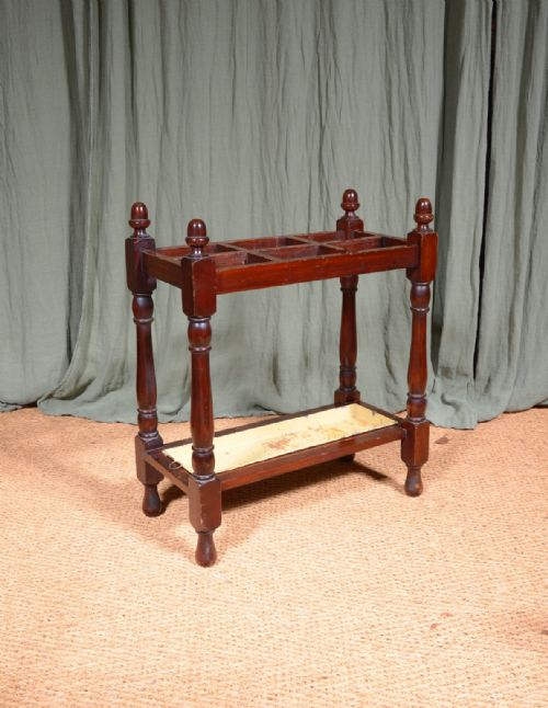 a victorian mahogany stick umbrella stand c1870 - CATEGORY: ANTIQUE MISCELLANEOUS - DATED VICTORIAN