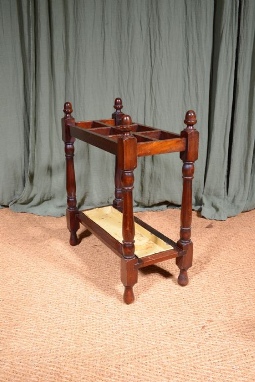 A VICTORIAN MAHOGANY STICK UMBRELLA STAND C1870 - ADDITIONAL PHOTO 1
