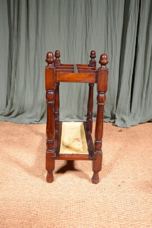 A VICTORIAN MAHOGANY STICK UMBRELLA STAND C1870 - ADDITIONAL PHOTO 2