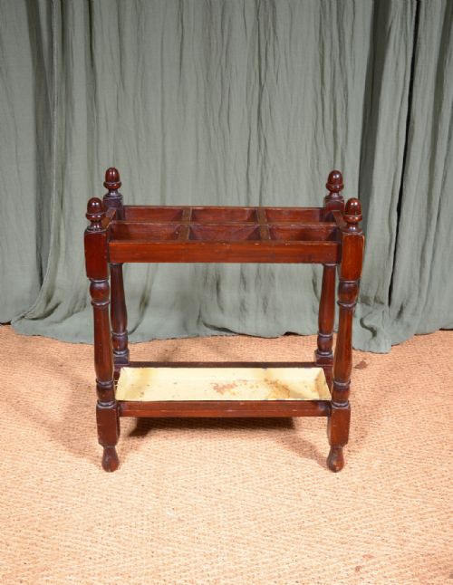 A VICTORIAN MAHOGANY STICK UMBRELLA STAND C1870 - ADDITIONAL PHOTO 4