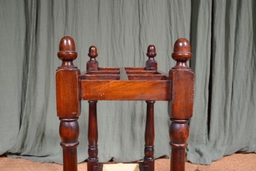A VICTORIAN MAHOGANY STICK UMBRELLA STAND C1870 - ADDITIONAL PHOTO 5