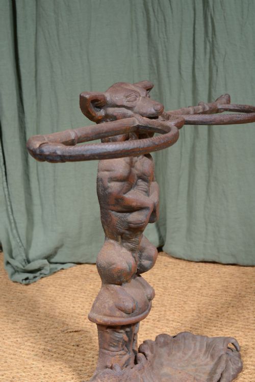 A CAST IRON STICK STAND TO A DESIGN BY COALBROOKDALE C1920 - ADDITIONAL PHOTO 9