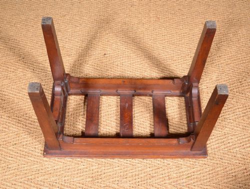 A VICTORIAN OAK LUGGAGE RACK C1870 - ADDITIONAL PHOTO 2