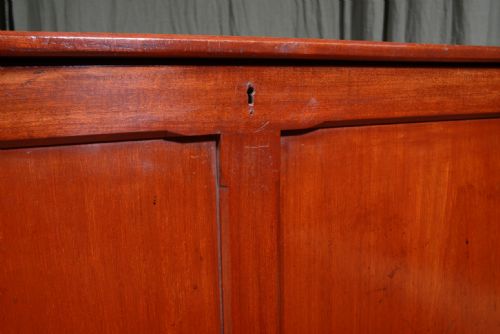 A LARGE VICTORIAN ARTS CRAFTS PANELLED MAHOGANY BLANKET CHEST C1870 - ADDITIONAL PHOTO 7