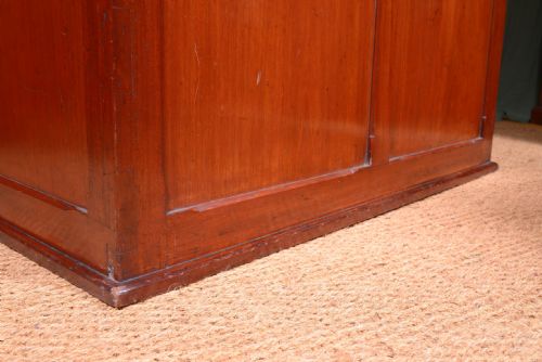A LARGE VICTORIAN ARTS CRAFTS PANELLED MAHOGANY BLANKET CHEST C1870 - ADDITIONAL PHOTO 8