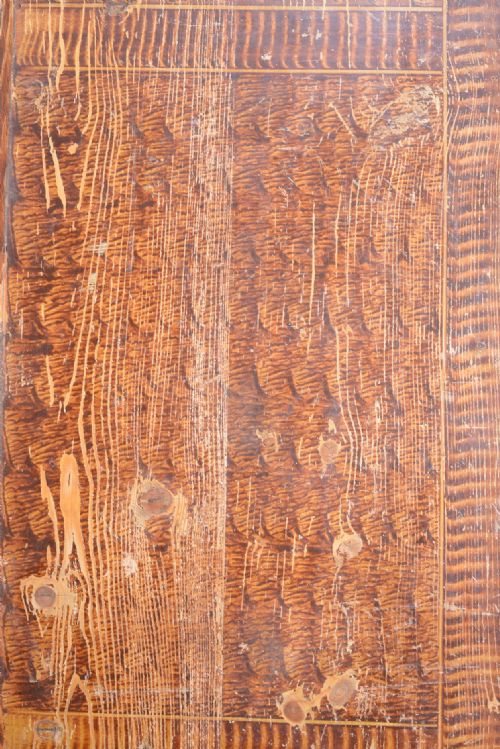 A 75 FOOT SCANDINAVIAN PINE SETTLE BENCH WITH ORIGINAL PAINTED DECORATION C1900 - ADDITIONAL PHOTO 12