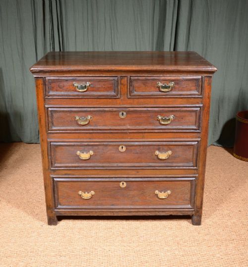 A 17TH CENTURY OAK CHEST OF DRAWERS C1690 - ADDITIONAL PHOTO 7
