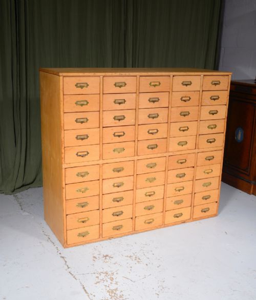 BIRCH BANK OF 50 DRAWERS C1930 - ADDITIONAL PHOTO 3