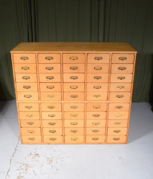 BIRCH BANK OF 50 DRAWERS C1930 - ADDITIONAL PHOTO 4