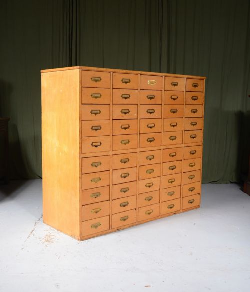 BIRCH BANK OF 50 DRAWERS C1930 - ADDITIONAL PHOTO 6