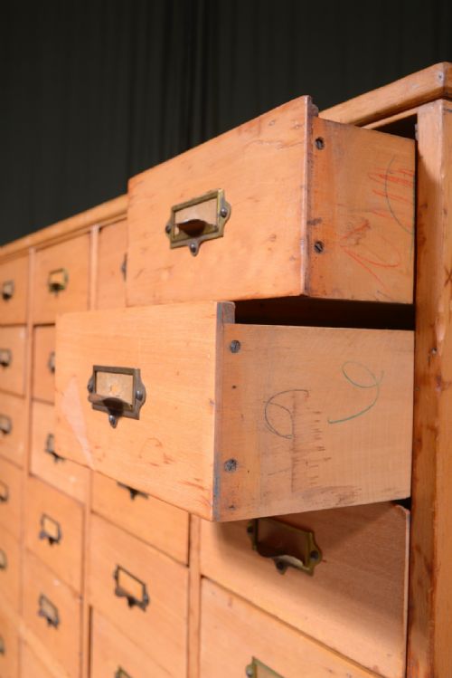 BIRCH BANK OF 50 DRAWERS C1930 - ADDITIONAL PHOTO 7