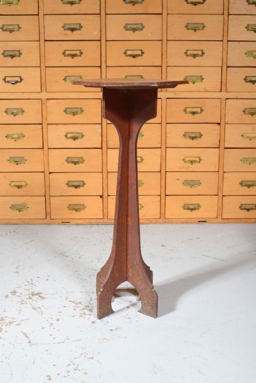 AN UNUSUAL ARTS CRAFTS MOORISH OAK TABLE C1870 - ADDITIONAL PHOTO 1