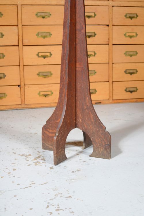 AN UNUSUAL ARTS CRAFTS MOORISH OAK TABLE C1870 - ADDITIONAL PHOTO 2