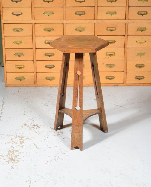 an arts crafts liberty style oak occasional table c1900 - CATEGORY: ANTIQUE TABLES - DATED 1900