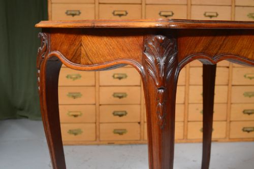 A FRENCH PARQUETRY KINGWOOD OCCASIONAL OR WRITING TABLE C1900 - ADDITIONAL PHOTO 2