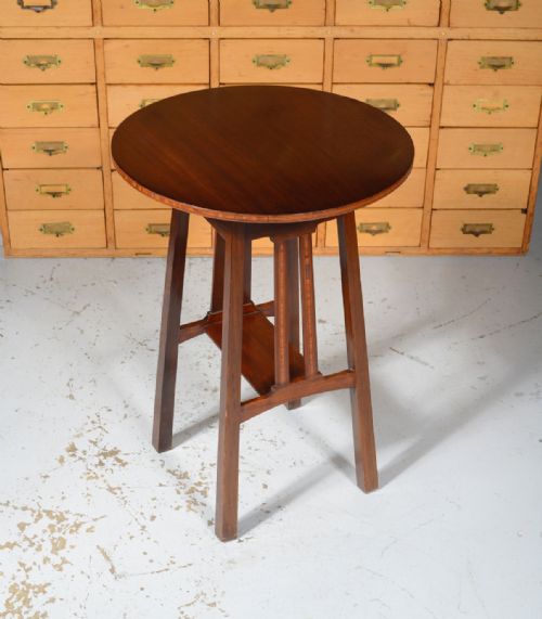 AN INLAID MAHOGANY TABLE BY LIBERTY CO C1900 - ADDITIONAL PHOTO 1