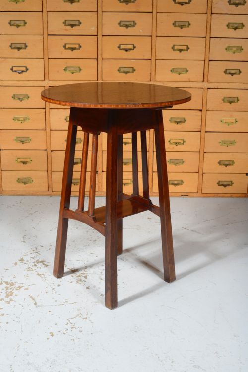 AN INLAID MAHOGANY TABLE BY LIBERTY CO C1900 - ADDITIONAL PHOTO 4