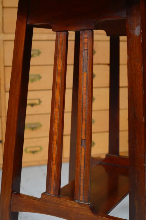 AN INLAID MAHOGANY TABLE BY LIBERTY CO C1900 - ADDITIONAL PHOTO 5