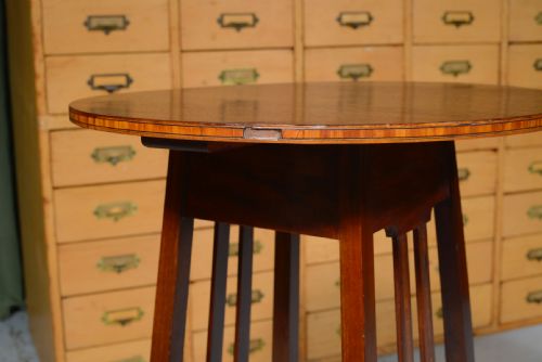 AN INLAID MAHOGANY TABLE BY LIBERTY CO C1900 - ADDITIONAL PHOTO 6
