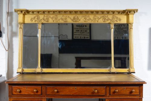 A REGENCY GILT OVERMANTEL TRIPTYCH MIRROR C1820 - ADDITIONAL PHOTO 2