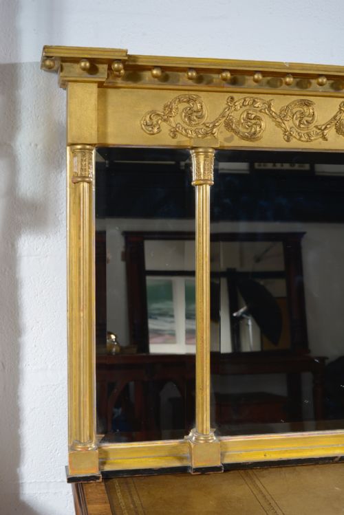 A REGENCY GILT OVERMANTEL TRIPTYCH MIRROR C1820 - ADDITIONAL PHOTO 4