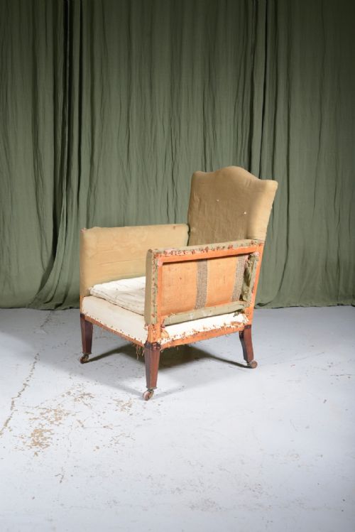 a 19th century armchair for upholstery c1850 - CATEGORY: ANTIQUE CHAIRS - DATED 19TH CENTURY