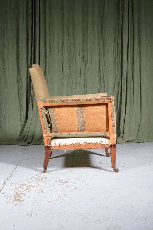 A 19TH CENTURY ARMCHAIR FOR UPHOLSTERY C1850 - ADDITIONAL PHOTO 2