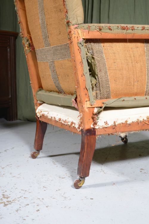 A 19TH CENTURY ARMCHAIR FOR UPHOLSTERY C1850 - ADDITIONAL PHOTO 4