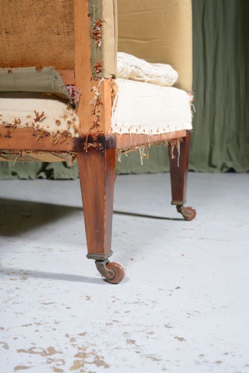 A 19TH CENTURY ARMCHAIR FOR UPHOLSTERY C1850 - ADDITIONAL PHOTO 5