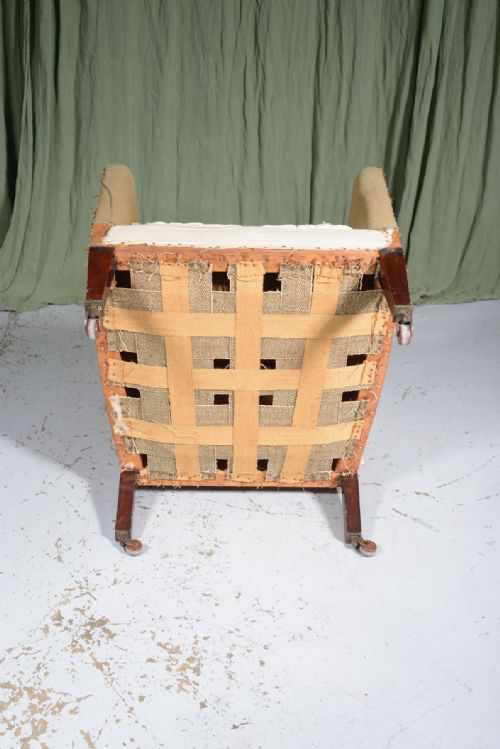 A 19TH CENTURY ARMCHAIR FOR UPHOLSTERY C1850 - ADDITIONAL PHOTO 6