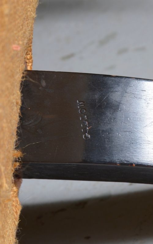 A GILLOW BUTTON BACK NURSING CHAIR ON GILT EBONISED LEGS C1870 - ADDITIONAL PHOTO 6
