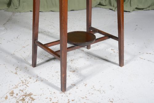 AN ARTS CRAFTS TILE TOP TABLE IN THE MANNER OF CFA VOYSEY C1880 - ADDITIONAL PHOTO 3