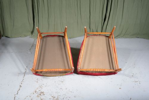 A PAIR OF FRENCH FRUITWOOD BOBBIN CHAIRS C1900 - ADDITIONAL PHOTO 2