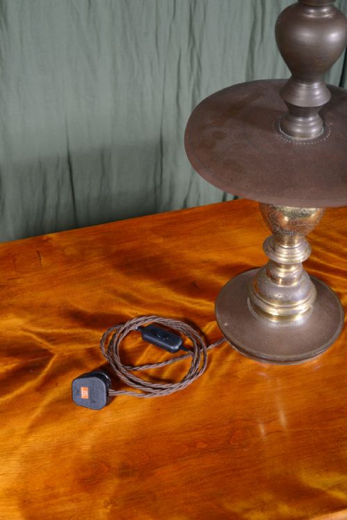 A MIDDLE EASTERN GILT BRASS HOOKAH LAMP C1900 - ADDITIONAL PHOTO 2