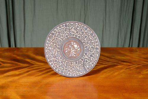 A MINIATURE INDIAN HOSHIAPUR BONE INLAID TABLE C1920 - ADDITIONAL PHOTO 2