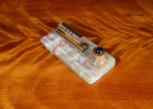 AN ART DECO PEN AND INK STAND PERPETUAL CALENDAR C1930 - ADDITIONAL PHOTO 2
