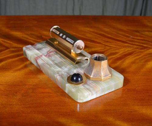 AN ART DECO PEN AND INK STAND PERPETUAL CALENDAR C1930 - ADDITIONAL PHOTO 4