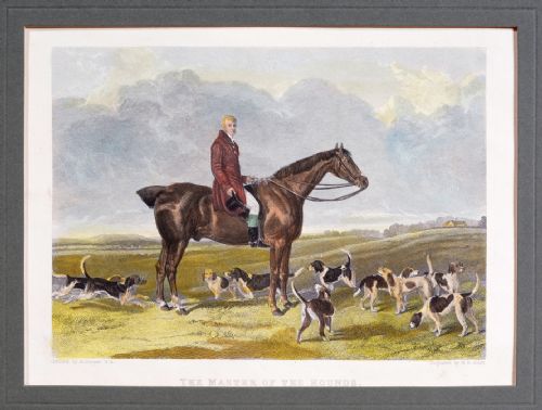 A PAIR OF HAND COLOURED ENGRAVINGS AFTER ABRAHAM COOPER RA C1850 - ADDITIONAL PHOTO 1