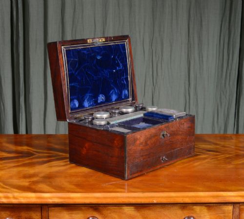 a victorian rosewood fitted dressing case for restoration c1880 - CATEGORY: ANTIQUE BOXES - DATED VICTORIAN