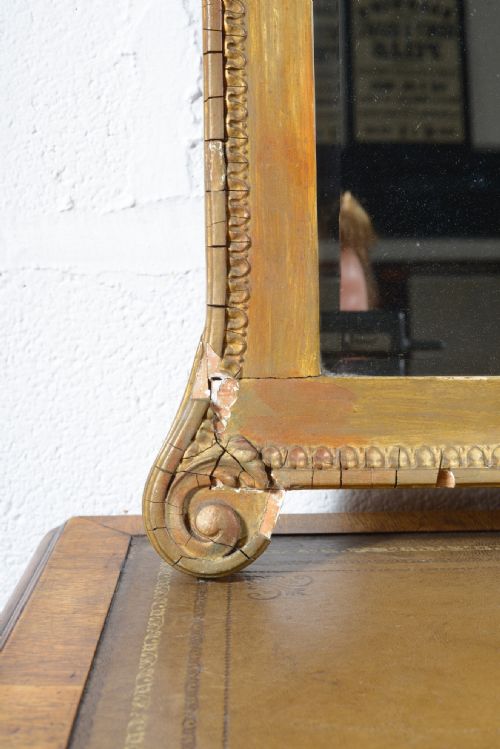 A 19TH CENTURY ARCHITECTURAL TRIPTYCH OVERMANTEL MIRROR C1850 - ADDITIONAL PHOTO 4