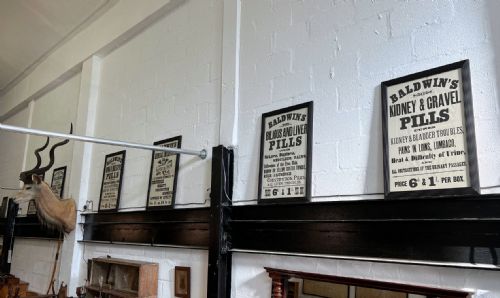 A SET OF SIX ORIGINAL VICTORIAN 'BALDWIN'S PILLS' VINTAGE FRAMED POSTERS C1895 - ADDITIONAL PHOTO 7