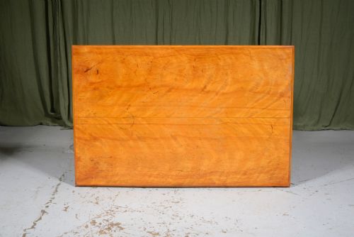 A VICTORIAN SATINWOOD TABLE ON LYRE SUPPORTS C1860 - ADDITIONAL PHOTO 6