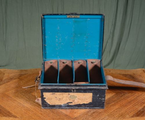 MAJOR JW JENNINGS'S ANGLO INDIAN JAPANNED TIN CARTRIDGE MAGAZINE BY ALLIBHOY VALLIJEE C1890 - ADDITIONAL PHOTO 7